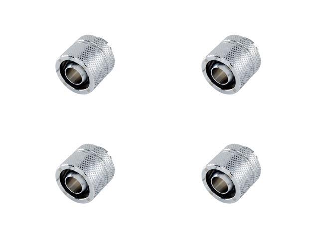 Bitspower G1/4" Silver Shining Compression Fitting CC3 Ultimate For ID 3/8" OD 5/8" Tube (4PCS)