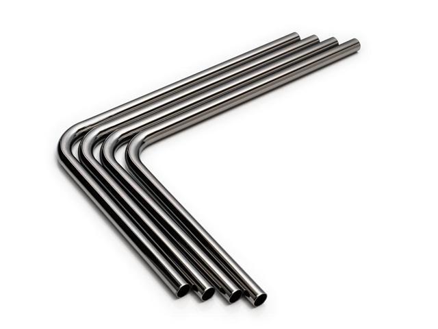 Bitspower Pre-bent 90-Degree Brass Hard Tubing OD14MM Black Sparkle - Length 220x300MM