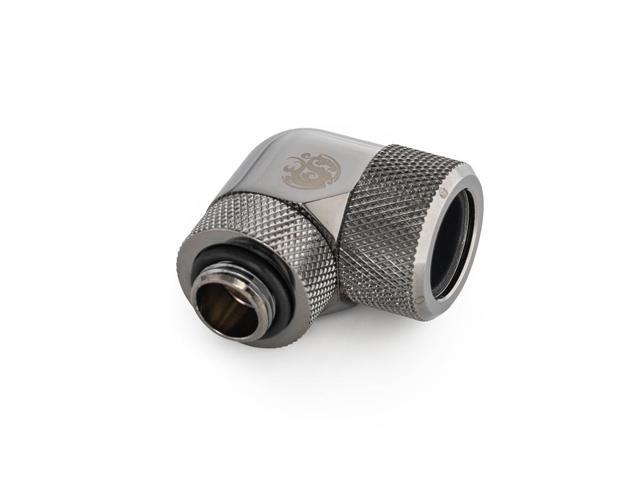 Bitspower Black Sparkle Advanced Rotary G1/4" 90-Degree Multi-Link Adapter For OD 16MM