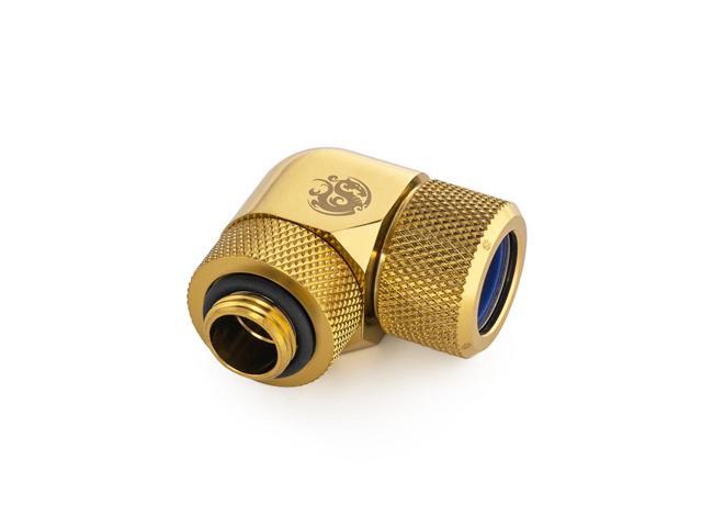 Bitspower True Brass Advanced Rotary G1/4" 90-Degree Multi-Link Adapter For OD 14MM