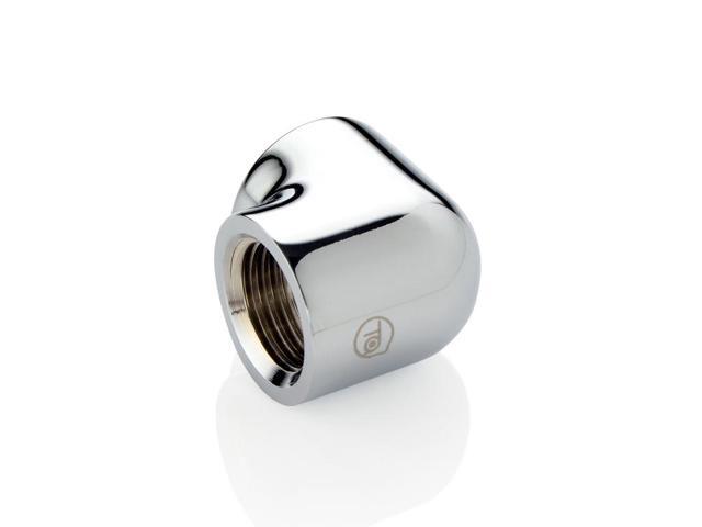 Bitspower 90-Degree With Dual Inner G1/4" Extender Fitting (Glorious Silver) (2 PCS)
