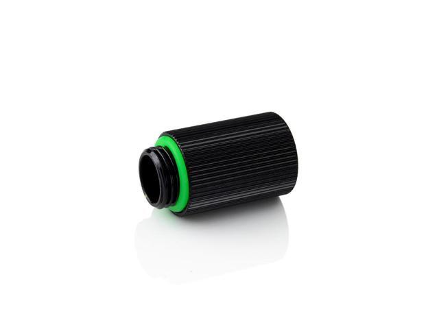 Bitspower G1/4" IG1/4" Extender Fitting - 25MM (Glorious Black) (2 PCS)