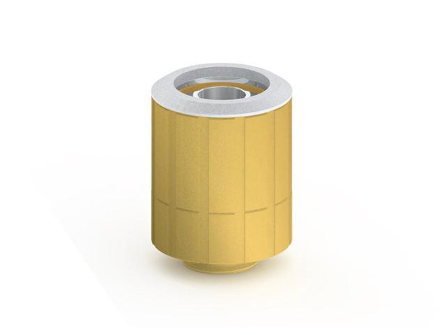 Bitspower Artemis Rotary Compression Fitting CC3 For ID 3/8" OD 5/8" Tube - Stardust Gold