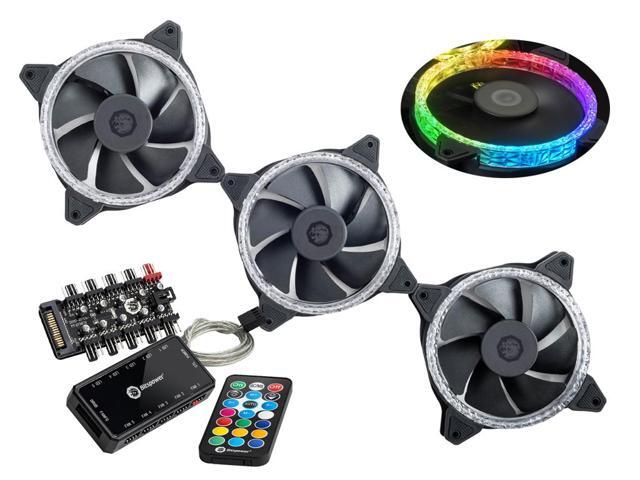 Bitspower Touchaqua Notos Xtal, Digital RGB, 120 Fan, 3-pack