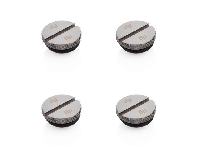 Bitspower G1/4" Black Sparkle Low-Profile Stop Fitting (4PCS)