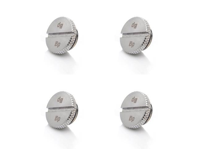 Bitspower G1/4" Silver Shining Low-Profile Stop Fitting (4PCS)