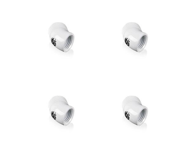 Bitspower G1/4" Deluxe White Rotary 45-Degree IG1/4" Extender (4PCS)