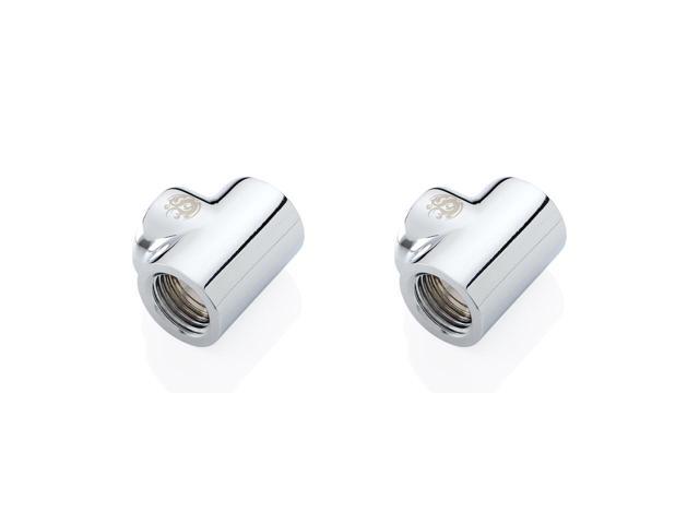Bitspower Silver Shining T-Block With Triple IG1/4" (2PCS)