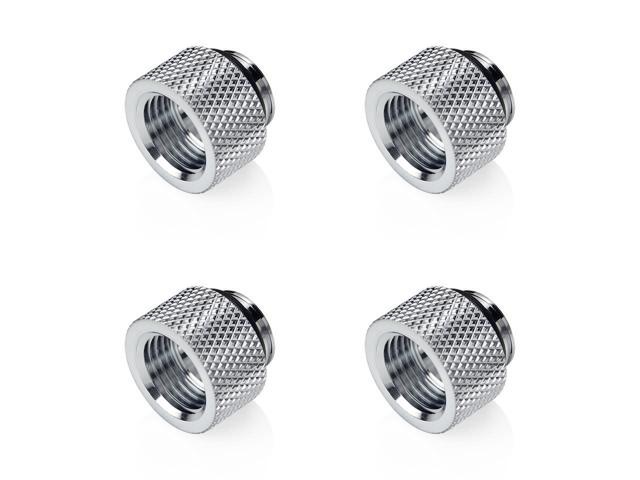 Bitspower G1/4" Silver Shining IG1/4" Extender-10MM (4PCS)