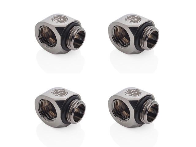 Bitspower G1/4" Black Spakle 90-Degree IG1/4" Extender (4PCS)