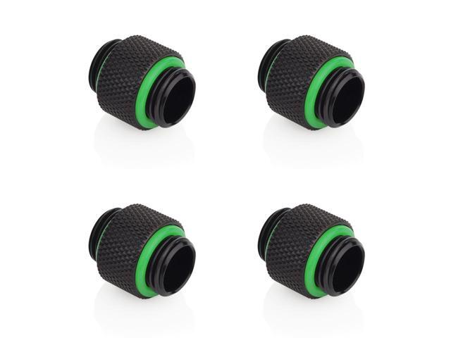 Bitspower G1/4" Matt Black Dual G1/4" Fitting (4PCS)