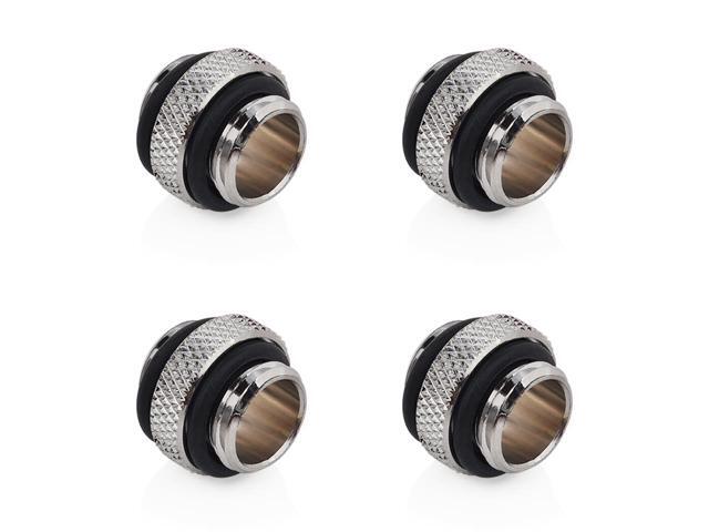 Bitspower G1/4" Silver Shining Mini Dual G1/4" Extender (4PCS)
