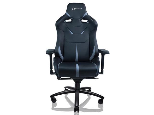 E-WIN 550LB Ergonomic Gaming Chair,Big and Tall Computer Chair for Heavy  People,Office Chair with Magnetic Head Pillow-Black/Blue 