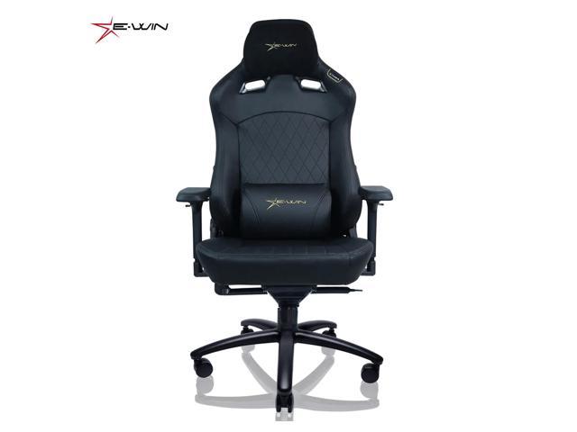 E-WIN 550LB Ergonomic Gaming Chair,Big and Tall Computer Chair for Heavy  People,Office Chair with Magnetic Head Pillow-Black/Blue 