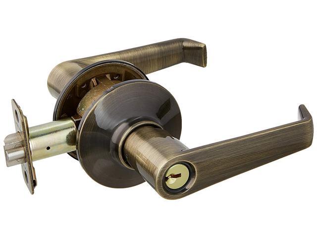 Schlage F51aela609 Antique Brass Elan Keyed Entry F51a Panic Proof