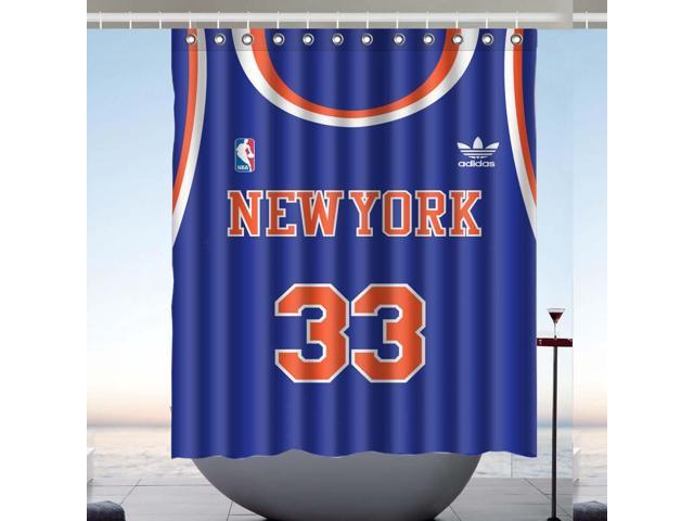 Patrick Ewing New York Knicks Design, New York Knicks Shower Curtain