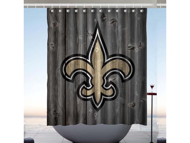 New Orleans Saints Nfl 01 Design Polyester Fabric Bath Shower