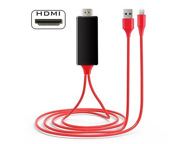 Cable Adaptador Video HML a HDMI Para Iphone7 6 5 Ipad Ipod Full HD 1080P