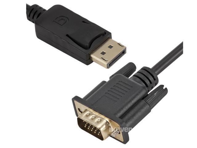 DP DisplayPort To VGA Cable 6ft 1080p, IXever DP Display Port To VGA ...