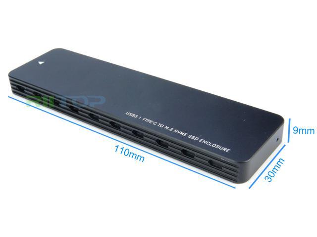 CreazyBee USB 3.1 to M.2 NVME SSD Enclosure Portable Aluminum Type C Gen2 10Gbps Case