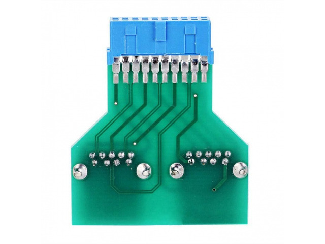 NFHK Dual USB 3.0 A Type Female To Motherboard 20/19 Pin Box Header Slot Adapter PCBA Flat Type