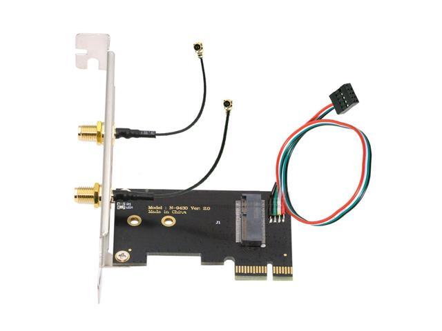 NFHK M.2 WiFi Adapter - PCIe Converter Für WLAN Karten Bis WiFi 7 & Bluetooth