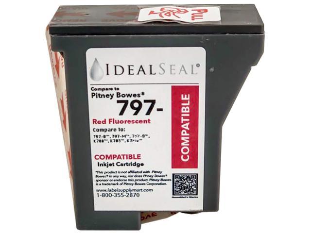 Pitney Bowes K7mo Compatible Red Ink Cartridge Mailstation2 797 100 Labels 