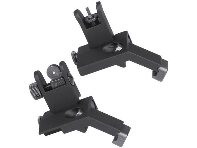 45 Degree Offset Flip Up Front /& Rear Rapid Transition Backup Iron Sight Holder