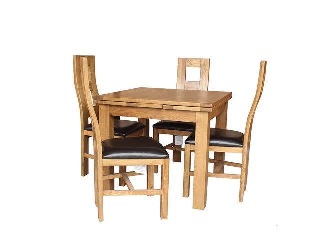 Trithi Furniture Newman Dining Set Table With Self Storing Trithi Furniture Newman Dining Set Table With Self Storing