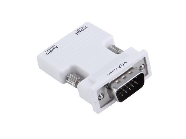 HDMI Female to VGA Male Converter+Audio Adapter Support 1080P Signal