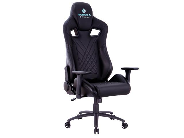 EUREKA ERGONOMIC Gaming Chair GX5 Swivel Computer Desk Chair, Massage Office and Gaming Chairs with Reclining Back Support, Black