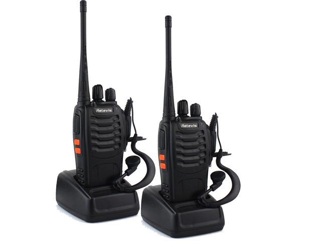 4 Pack Retevis H-777 Two Way Radio UHF Scan Easy to Operate 2 Way Radio 16CH Flashlight Walkie Talkies 