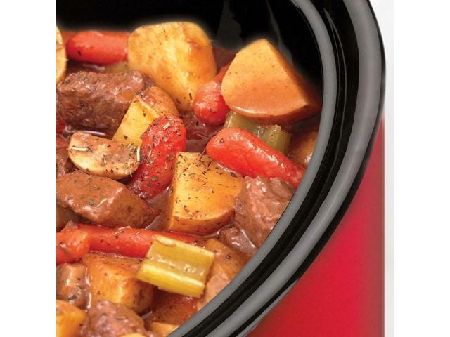 Betty Crocker Slow Cooker with a Travel Bag, 5-Quart, Red, BC-1544C