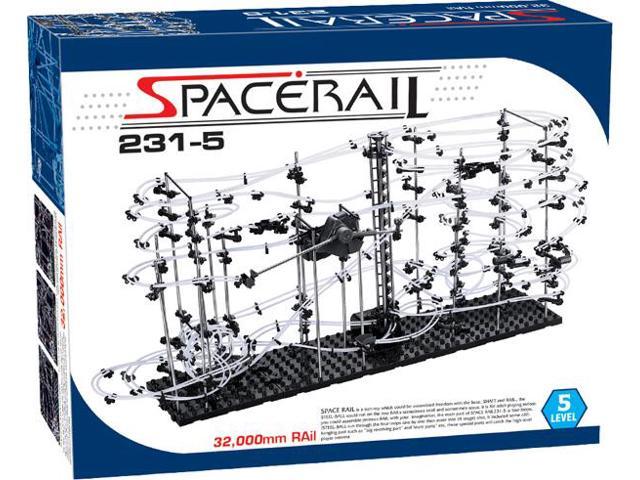 SpaceRail Game 30,000mm Rail Level 5 Roller Coaster Building Set Great Educational Toy for Boys and Girls Marble Roller Coaster Kit with Steel Balls 