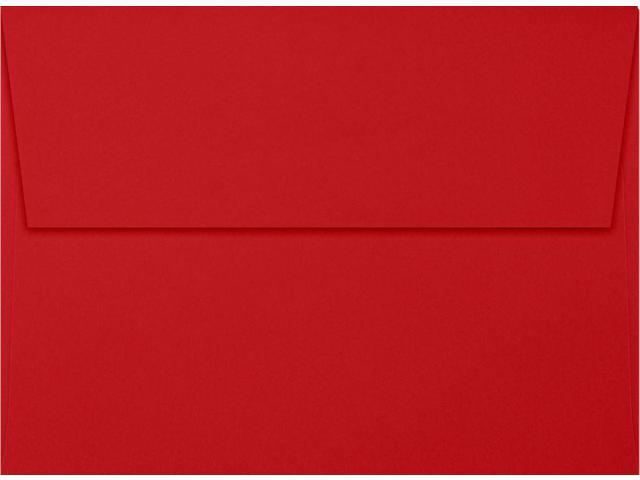 Photo 1 of A7 Invitation Envelopes w/Peel & Press (5 1/4 x 7 1/4) - Holiday Red (1000 Qty)