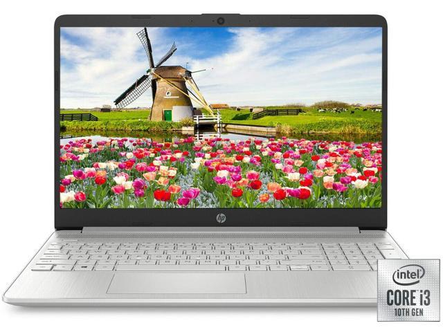 Newest HP 15.6" diagonal HD Micro-edge Laptop | 10th Intel Core i3-1005G1 | 8GB DDR4| 256GB M.2 SSD| HDMI | HD Wecam | HDMI |Windows 10 | Natural Silver