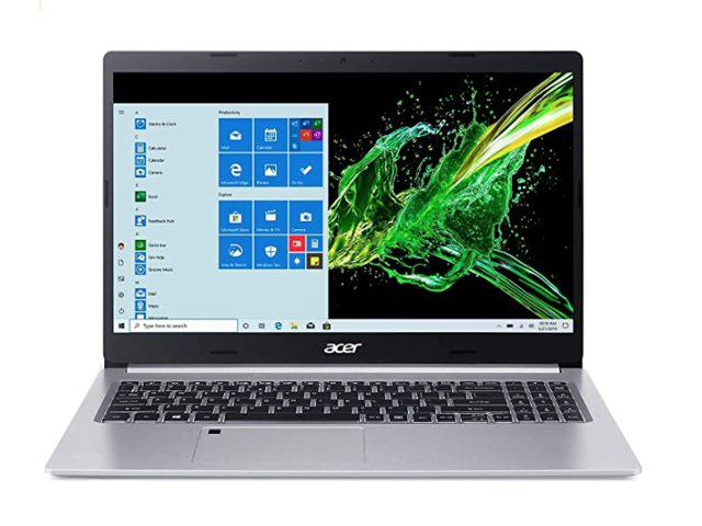 2020 Acer Aspire 15.6" Full HD IPS Display, 10th Gen Intel Core i5-1035G1, 8GB DDR4, 256GB NVMe SSD, WiFi 6, HD Webcam, Fingerprint Reader, Backlit Keyboard, Windows 10 Home