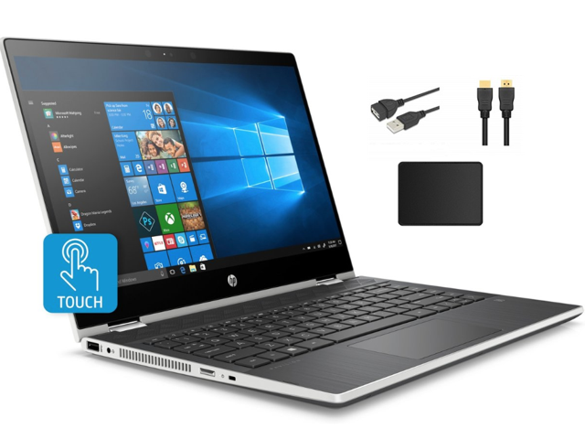 NEW HP Pavilion x360 14.0" HD Touchscreen Convertible Laptop| Intel Core i5-8265U| 16GB Memory| 512GB SSD+ 1TB HDD| HP Truevision HD Webcam| Full-size island-style keyboard| Bundle with Woov Accessory
