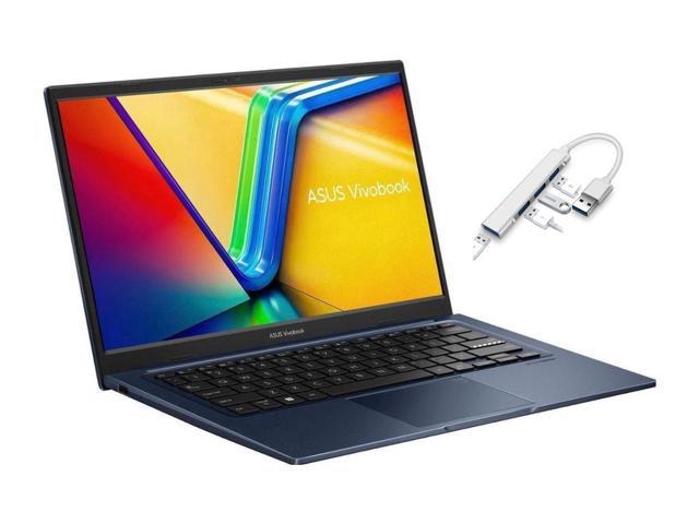 ASUSVivobook14"FHDLaptop|IntelCorei3-1215U|IntelIrisXeGraphics|HDMI|Blue|8GBRAM|128GBSSD|Windows11S|BundlewithUSB3.0Hub