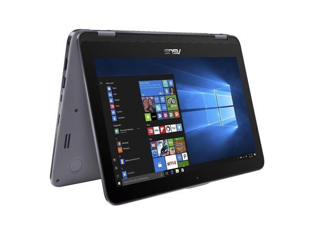 2018 Newest Asus VivoBook Flip 12 11.6" 2-in-1 HD Touchscreen Business Laptop/tablet Intel N3350 Up to 2.4GHz 4GB RAM 64GB Emmc FingerPrint Reader USB Type-C  Win 10S  Asus Stylus Pen