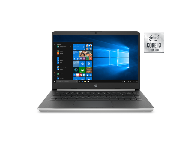 Newest HP 14 Premium HD Micro-edge Laptop |10Th Intel Core i3-1005G1|8GB DDR4|128GB M.2 SSD| Wi-Fi | Fast Charge| HDMI | Windows 10 | Natural Silver