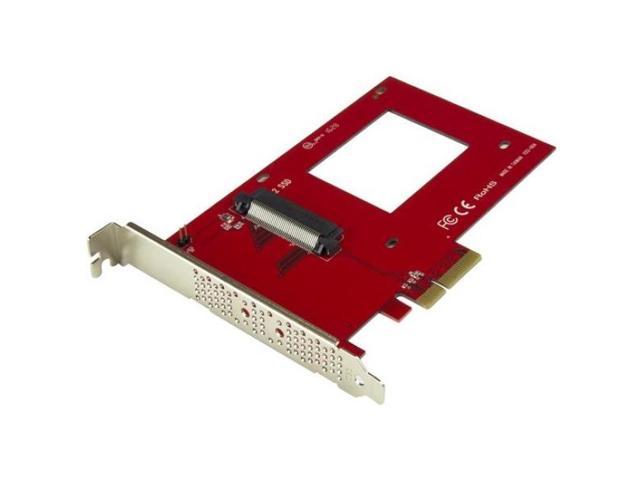 StarTech PEX4SFF8639 U.2 To Pcie Adapter For 2.5 Inch U.2 Nvme Ssd - Sff-8639 - X4 Pci Express 3.0 - Interface Adapter - 2.5 Inch - Ultra M.2 Card - Pcie 3.0 X4 - Red