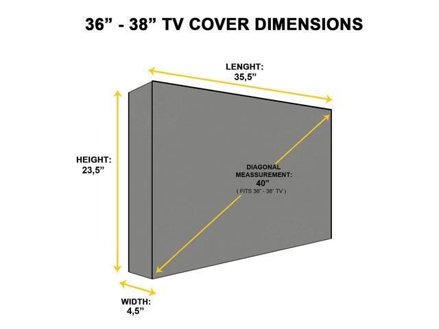 clear outdoor tv cover