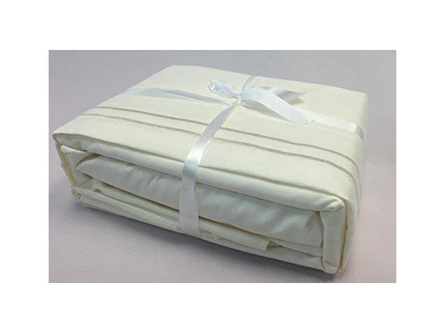 ViscoLogic Series Egyptian Comfort - Silky Smooth Lightweight Bedsheet Set - Brushed Micro - Deep Pocket - Cream (Twin)