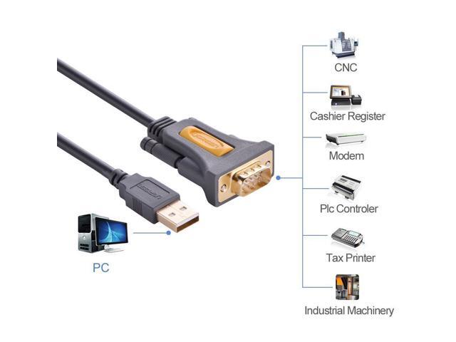 USB 2.0 to Serial RS232 DB9 9Pin PL2303 Cable Adapter Converter 3FT NEW