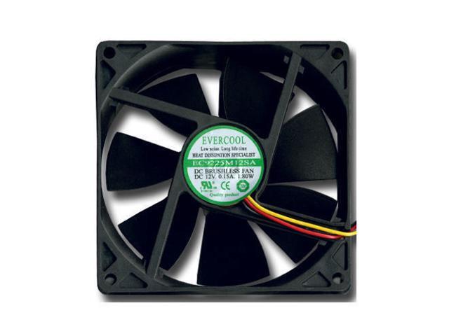New 92mm 3pin Connector Computer System Cooler Fan w// Screws PC Case Cooling 12V