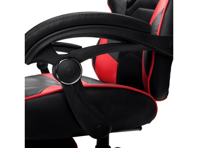 Respawn 110 Racing Style Gaming Chair Reclining Ergonomic Leather Chair With Footrest In Red Rsp 110 Red Newegg Com