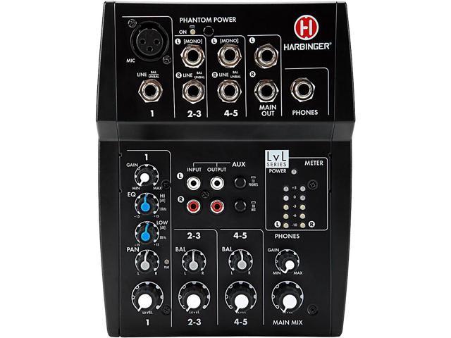 Harbinger L502 5-Channel Mixer with XLR Mic Preamp