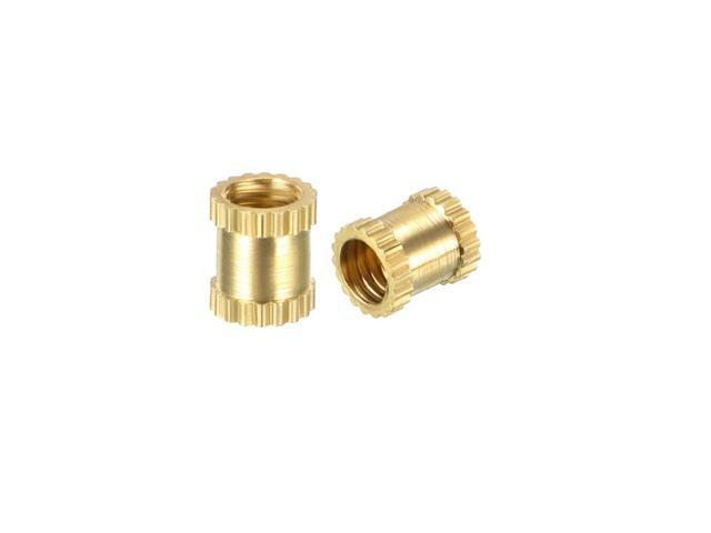 Pack of 100 knurled Threaded Insert Brass Insert Nuts with Female Thread M3 x 3 mm L x 5 mm OD
