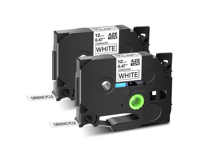2PK 0.47" TZ-231 TZe-231 Black on White Label Tape For Brother P-Touch PT-1890W 